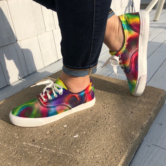 Tie Dyed Canvas Sneakers, NWOT - Picture 5 of 6